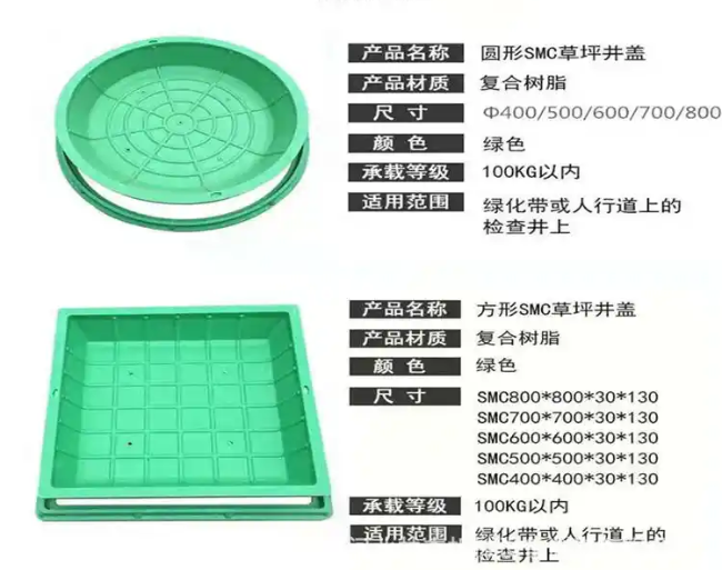 库车树脂复合种植井盖展示